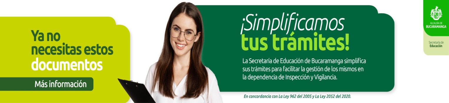 La Secretaría de Educación de Bucaramanga simplifica trámites en beneficio de la comunidad educativa