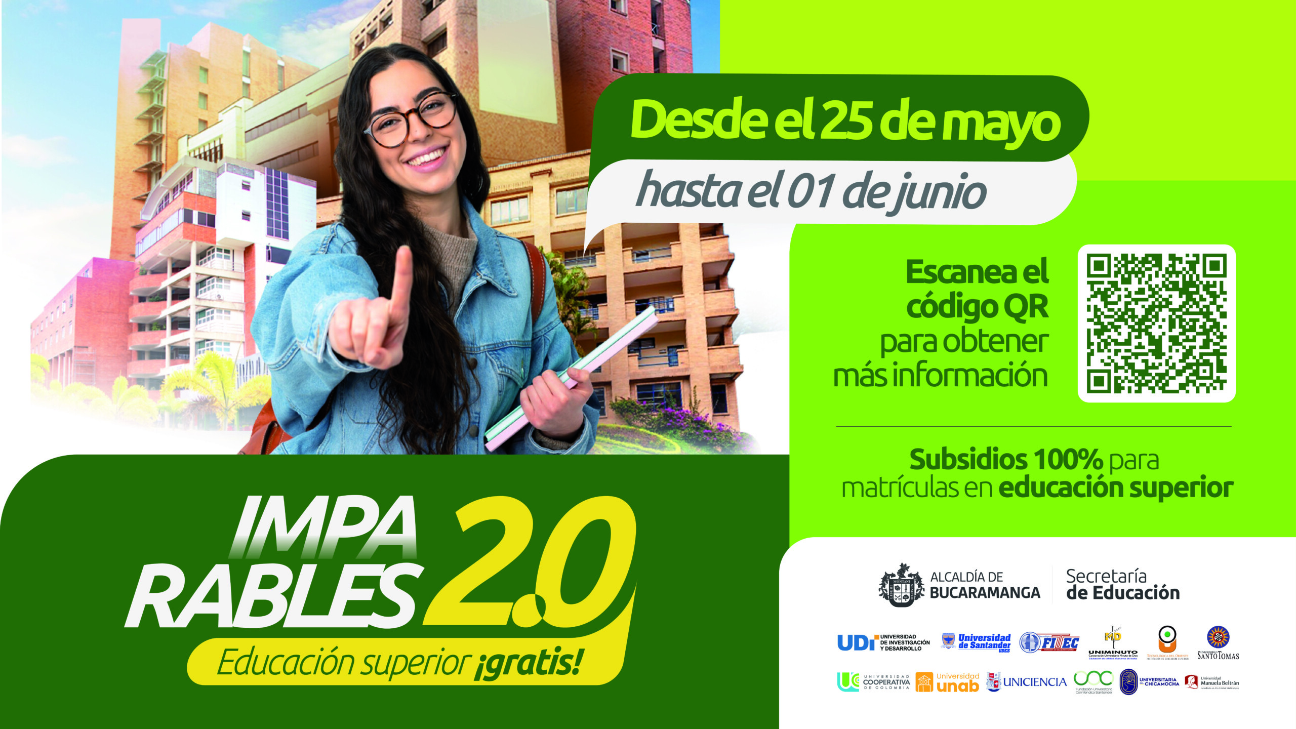 Convocatoria imparables 2.0 – Subsidios de Educación Superior 2026-II